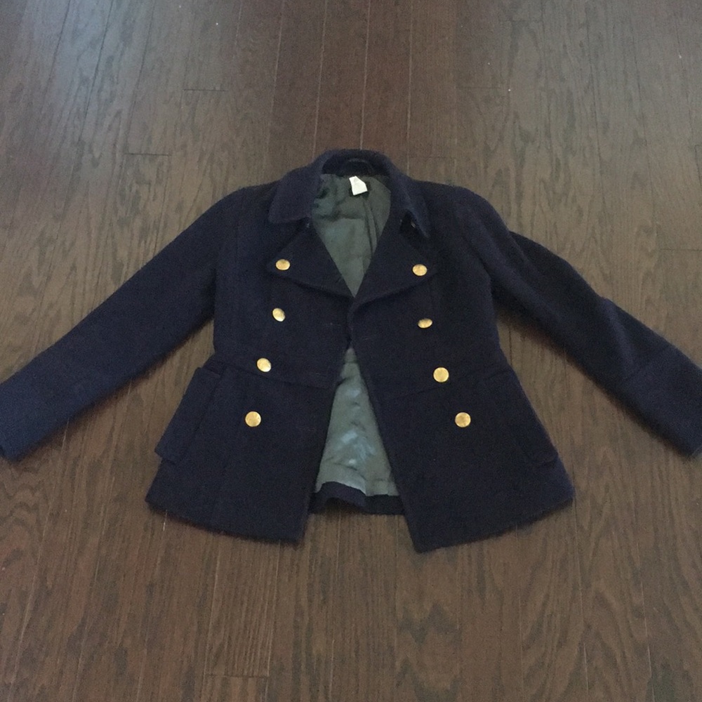 JCREW Navy Blue Peacoat -size 0